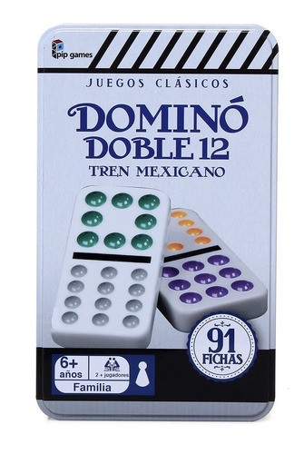 Domino Tren Mexicano 91 Fichas Doble Doce Juego Mesa Mejican