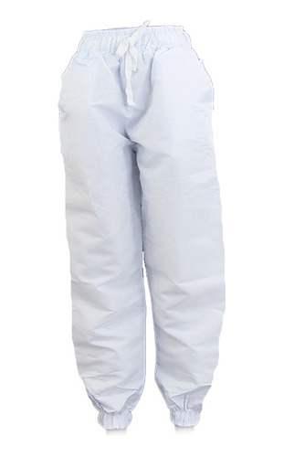 Pantalon Medico Tipo Jogger De Dama Antifluidos Color Blanco