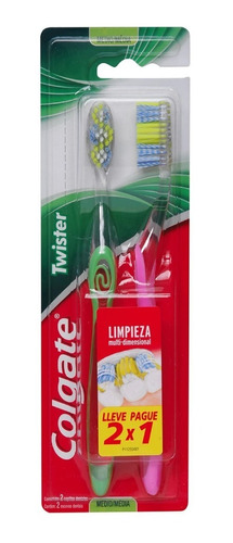 Cepillo Dental Colgate® Twister Medio | Pack X 2 