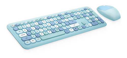 Teclado Inalámbrico Para Niña Combo 666 Mouse Mofii Con Set