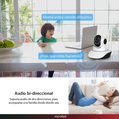 Imagen 4 de 8 de Camara De Seguridad Ip Wifi Hd 720p Movimiento Dos Antenas!