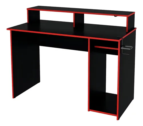 comprar Escritorio Gamer Centro Estant Eg1r Pc Ps4 Xbox Mesa Gaming Color Negro