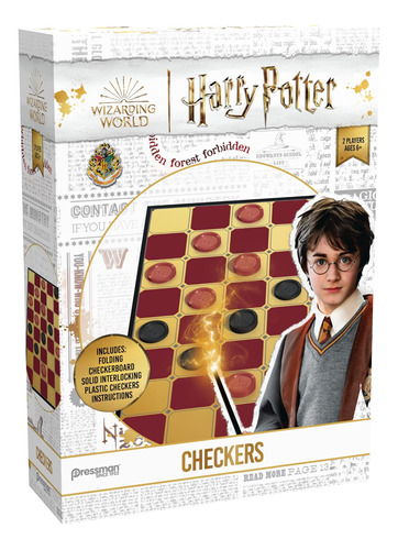 Pressman Harry Potter Damas - Tablero De Damas Plegable De C