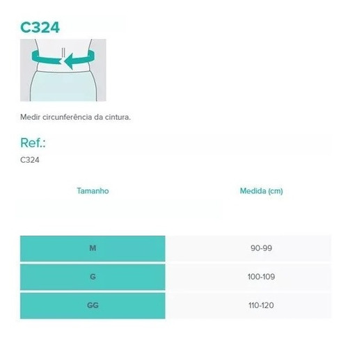 Imagem 3 de 3 de Colete Cinta Putti Baixo Lombossacra Em Elástico Chantal