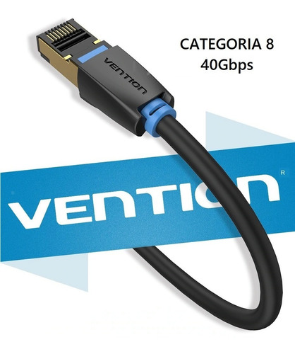 Imagen 1 de 10 de Cat8 Cable 2 Metros Stp Oro 24k Rj45 40gb Lan Internet Gamer