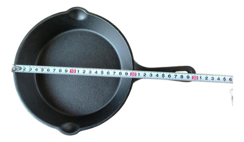 Sarten Hierro Fundido Norplat 20cm Redondo Para Freir Cocina Color Negro
