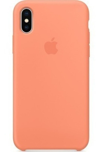 Carcasa Funda De Silicona Para iPhone X Melocotón