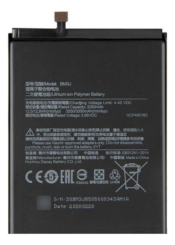 Batería Para Xiaomi Redmi Note 8 Lite Bm3j.