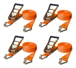 Comprar Kit 4 Catraca + 4 Cinta Amarração 3t X 9m X 50mm Rabicho J no Mercado Livre