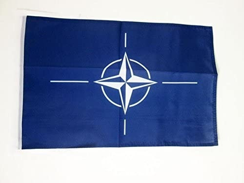 Bandera De La Otan  150 Cm X 90 Cm 