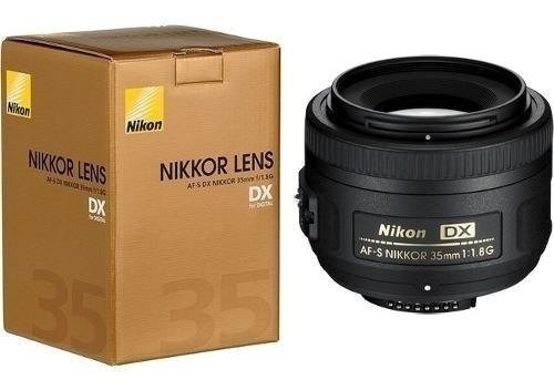 Lente Nikon 35 Mm Fijo Af-s F/1.8g Dx D5500 D3400 Nikkor