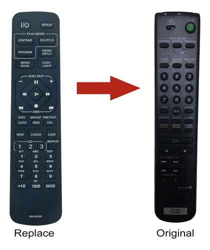Control Remoto Beyution Rm-dx220 Para Reproductor De Discos