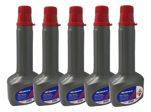 Kit 5 Aditivos Combustivel Flexpower 200 Ml Acdelco 88905742