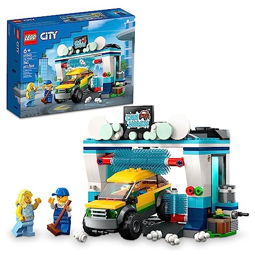 Lego City Car Wash 60362 Set De Juguetes De Construcción, D