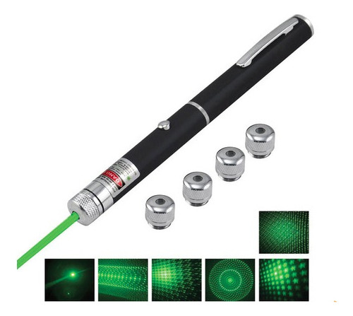 Super Caneta Laser Feixe Luz Verde Forte C/ Efeitos Pointer