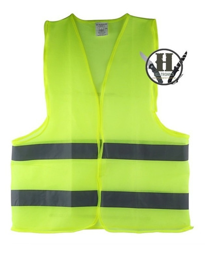 Imagen 1 de 1 de Chaleco Refractario Amarillo Seguridad Auto Moto Bici Contro