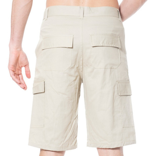 Imagen 4 de 4 de Short Bermuda Cargo Hombre 4 Bolsillos Pantalon Corto