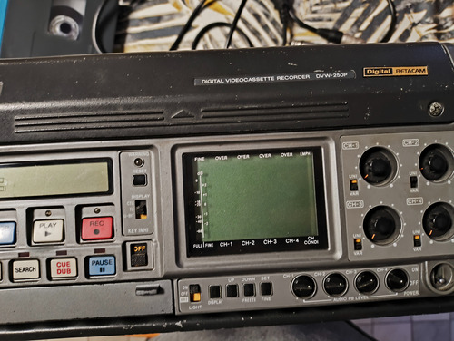 Sony Dvw-250 Digital Betacam Digital Beta Cam Recorder Negro (Usado)