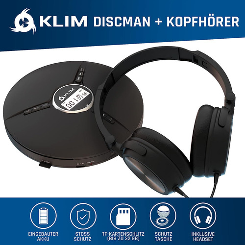 Discman Auriculares, Reproductor De Cd Portátil Auricu...