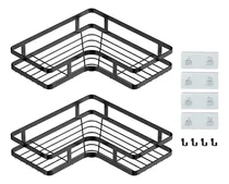 Comprar Set 2 Estantes Para Baño, Adhesivos Incluidos + 4 Accesorios