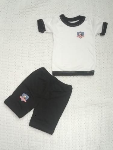 2 Conjunto 6 Meses Short Y Polera Del Colo Colo