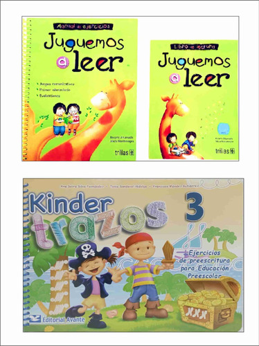 Juguemos A Leer + Kinder Trazos 3