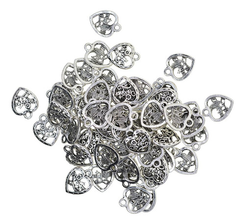 50 Piezas Colgantes De Plata Filigrana Para Fabricación De