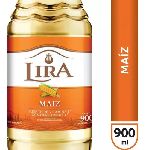 Aceite Lira De Maiz En Botella De 900 Ml X 15 Unidades