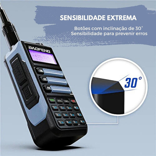 Kit 4 Radio Comunicador Uv16 Baofeng Dualband A Prova Dágua