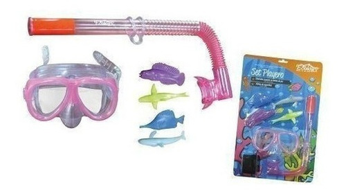 Careta Snorkel Juguete Para Piscina Niñas Rosado Ecology