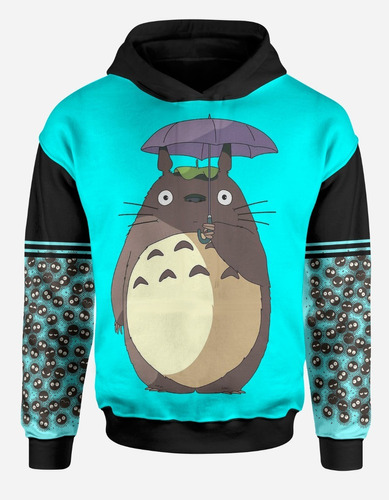 Buzo Totoro Ghibli Con Capucha Y Bolsillos Aesthetic Anime