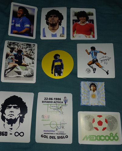 Calcos Diego Maradona X 10 Unidades (sin Pegar) Lote