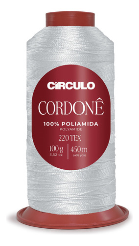 Fio Cordonê Circulo 100g 450mts Cor 8001 Branco