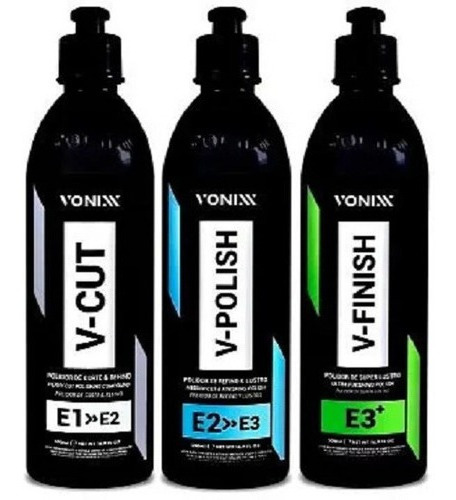 V- Cut, Polish E Finish Compostos Polidores 500ml Vhp Vonixx