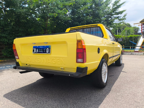 Vw Saveiro Amarelo Sunny Cl 1.6 Placa Preta Com 5 Bbs 14