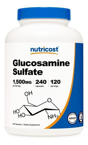 Original Nutricost Sulfato De Glucosamina 750mg, 240cap