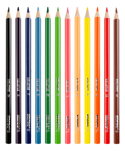 Colores Lapiz De Dibujo Kores Kolores X12 Piezas