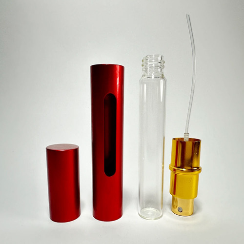 Atomizador 10ml Perfume Carga Supe. Rosca Packx3 Rojo