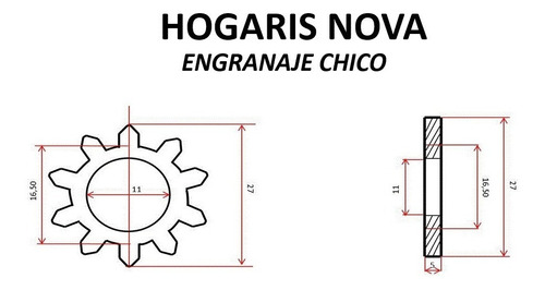 Imagen 4 de 5 de Engranajes Para Maquina De Pastas