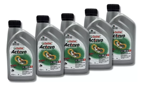 Aceite para Moto Castrol Actevo X-TRA 4T 10W40 Semi-Sintético 1 Litro