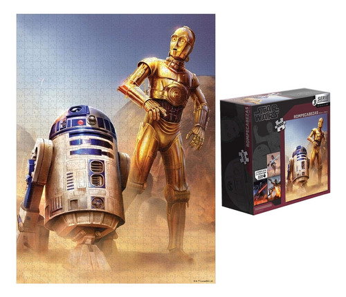 Rompecabezas Clasico Coleccionable Star Wars C3po R2d2