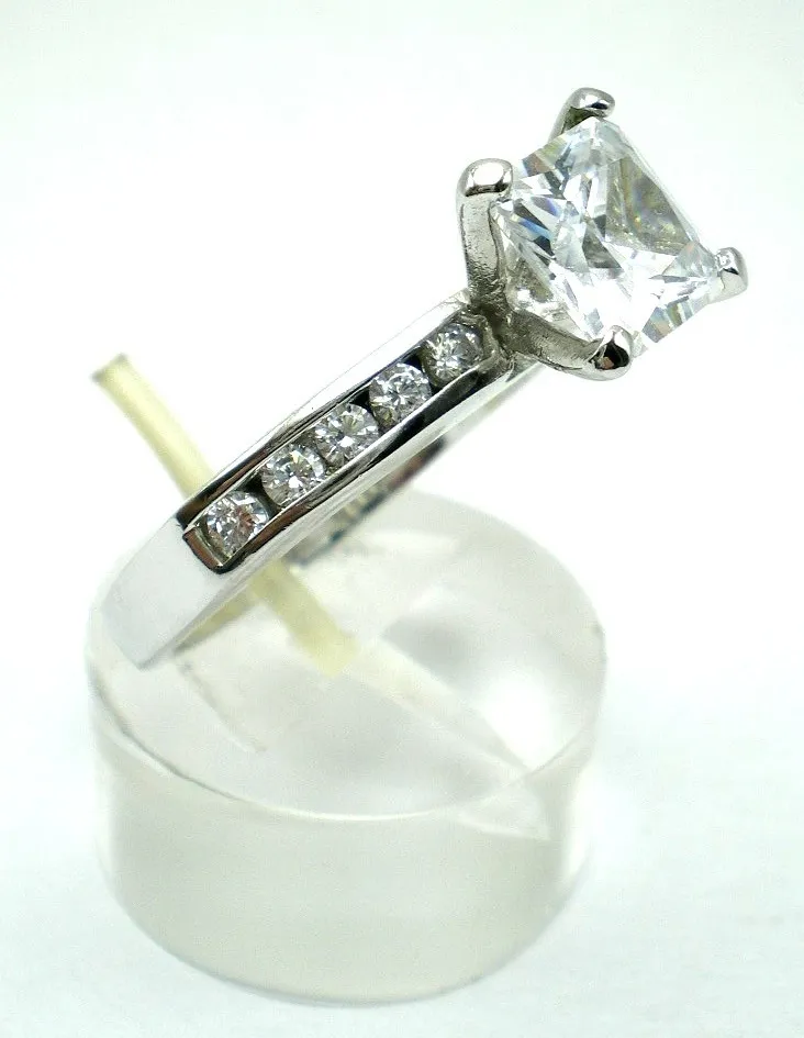 Anillo Solitario De Plata 925 Talla Prince