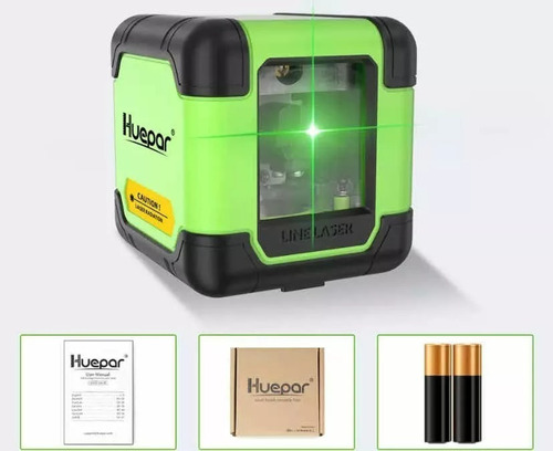 Nivel Laser Verde Huepar A011G 2 Linhas Profissional 40m