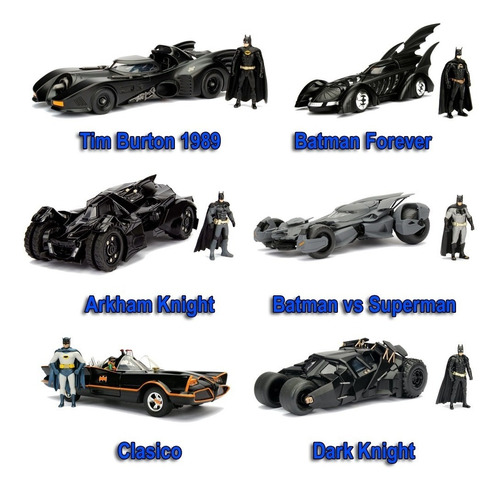 Auto Colección Metal Batimovil Batman 1/24 Die Cast Original | MercadoLibre