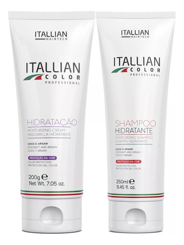 Kit Shampoo E Máscara Proteção Da Cor Itallian Color