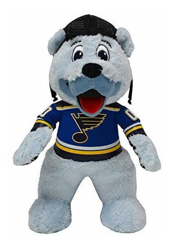 St Louis Blues Louie El Oso 10 Figura De Peluche Una Ma...