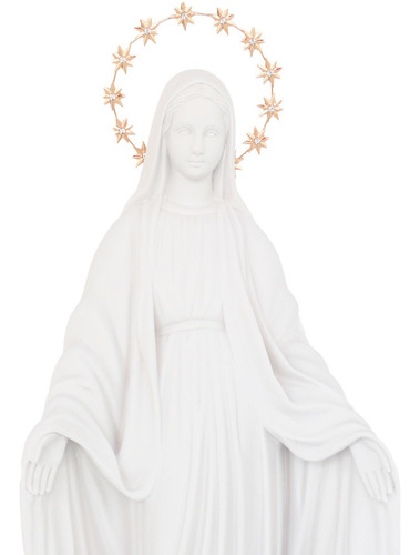 Imagem Nossa Senhora Das Graças 52cm - Pó Mármore C/ Auréola