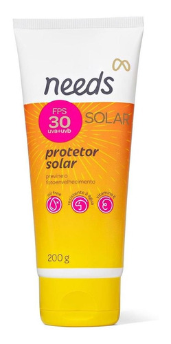 Protetor Solar Needs Fps 30 Corporal Com 200g