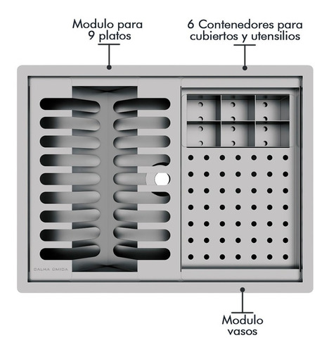 Escurridor De Platos Quadratta Practic