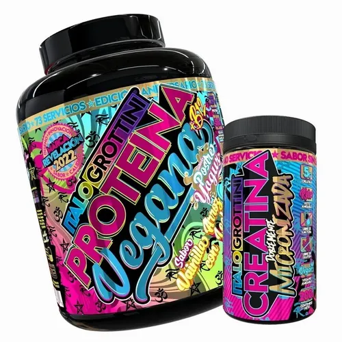 Proteina Vegana 73s Vainilla + Creatina Sin Sabor
